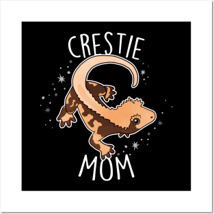 Crested Gecko Mom Lizard Reptile Posters and Art